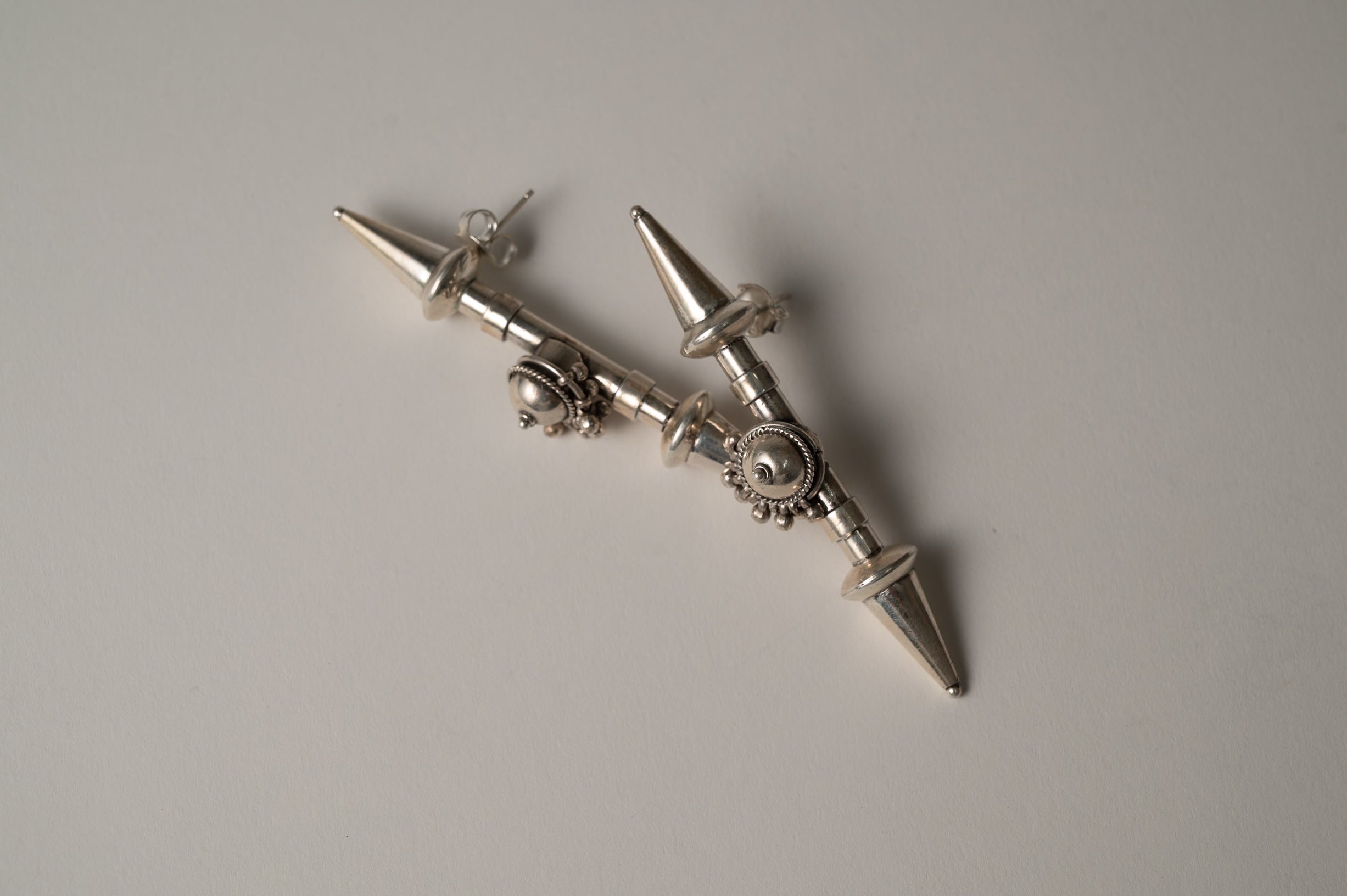 Vajra Silver Earrings