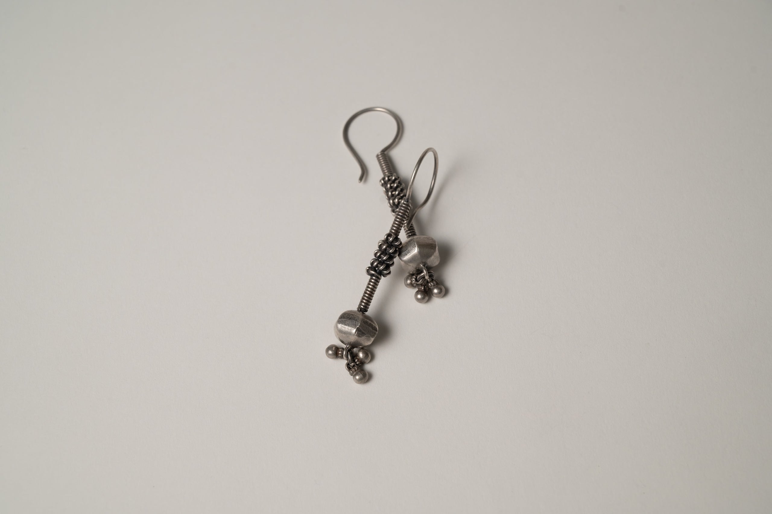 Mudra Silver Hook Earrings