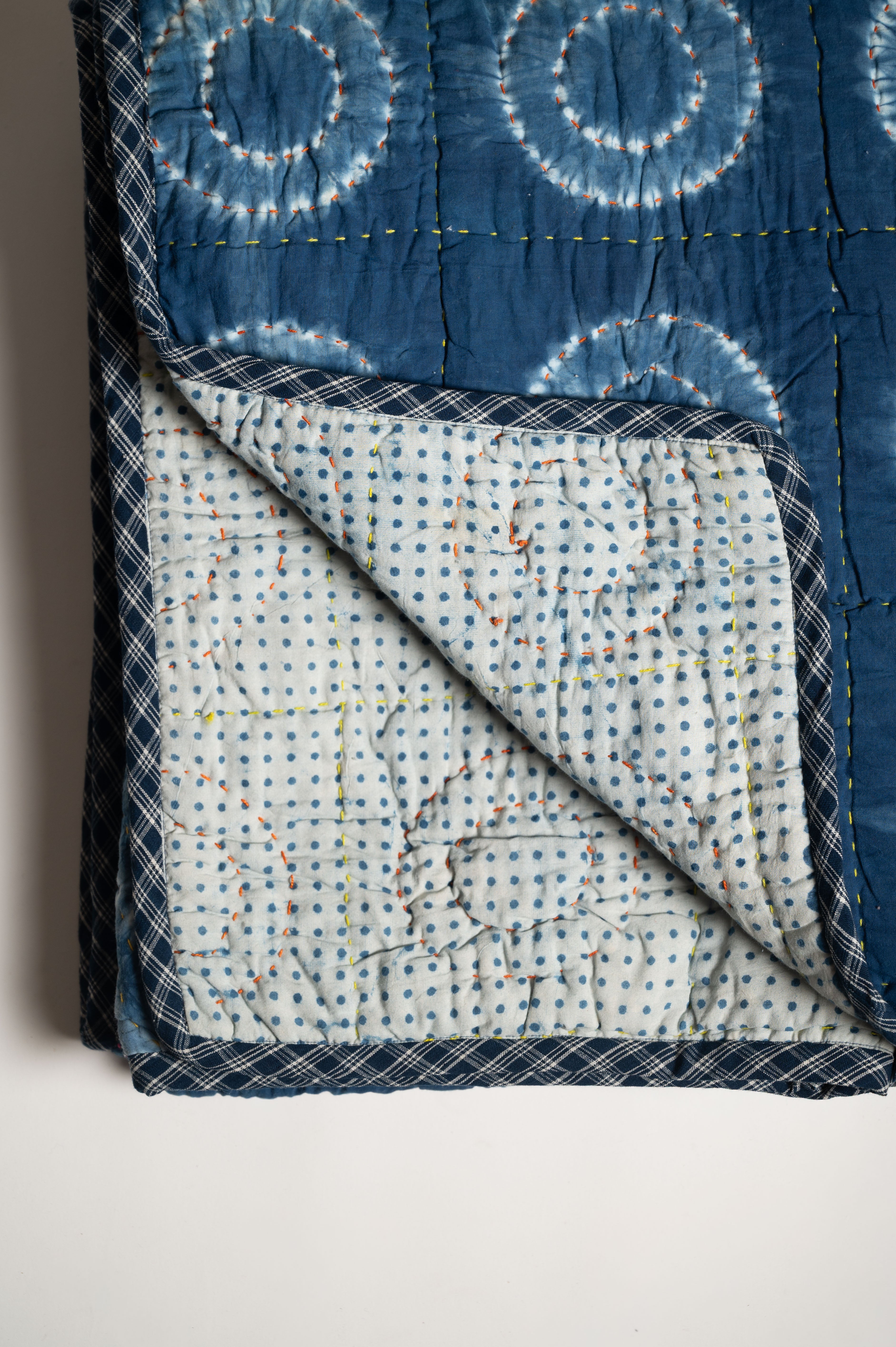 Neel Shibori Kantha Quilt