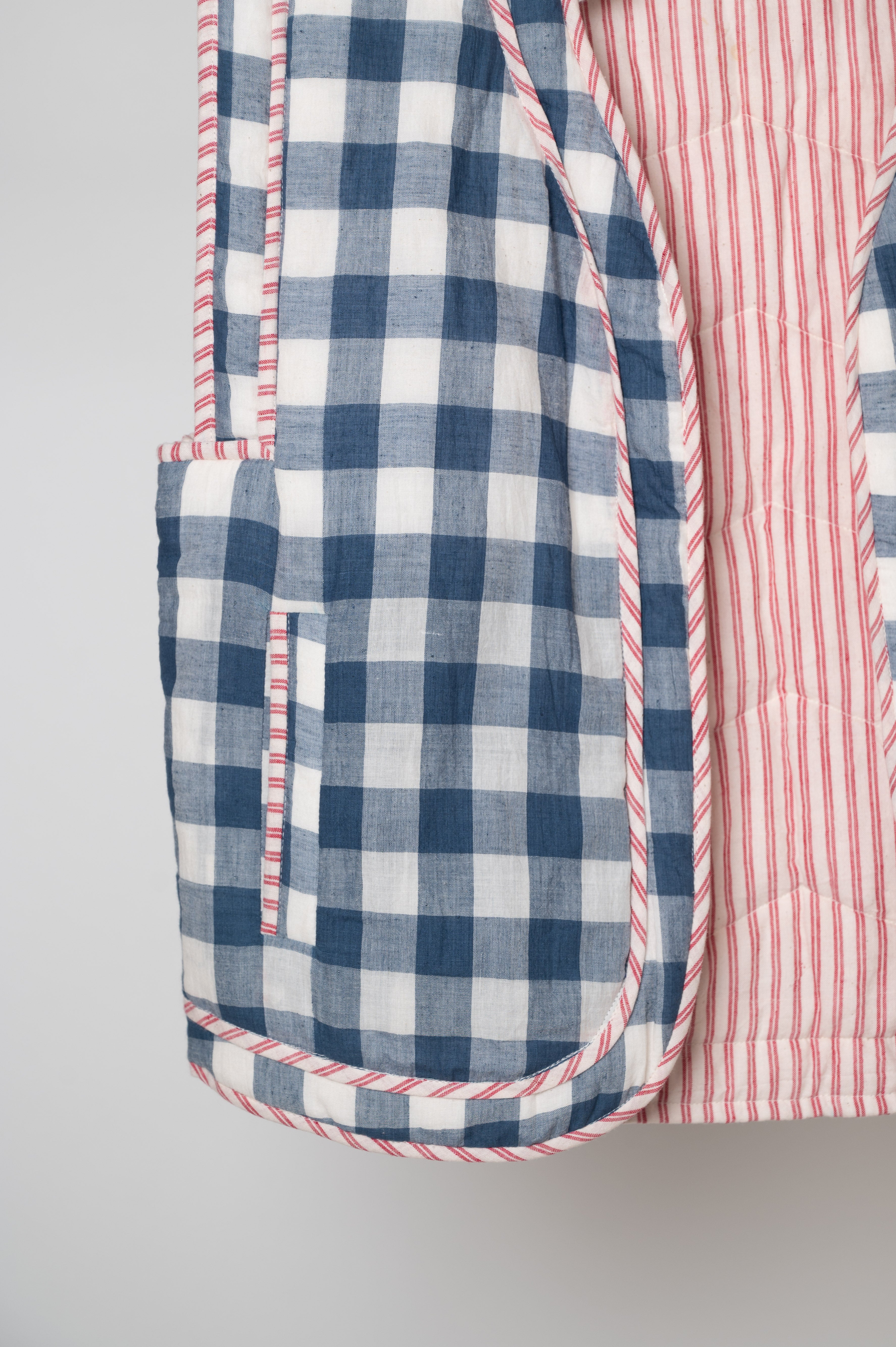 Nila Check Quilted Gilet