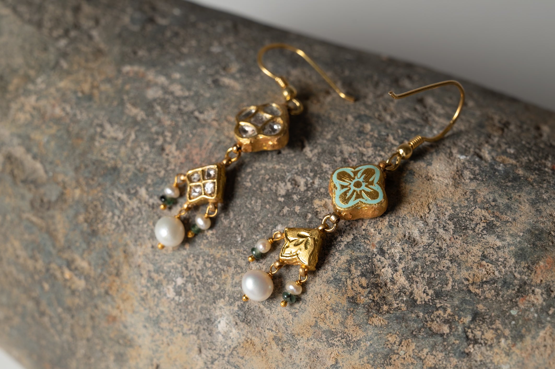 Noorani Jadau Diamond Polki Earrings
