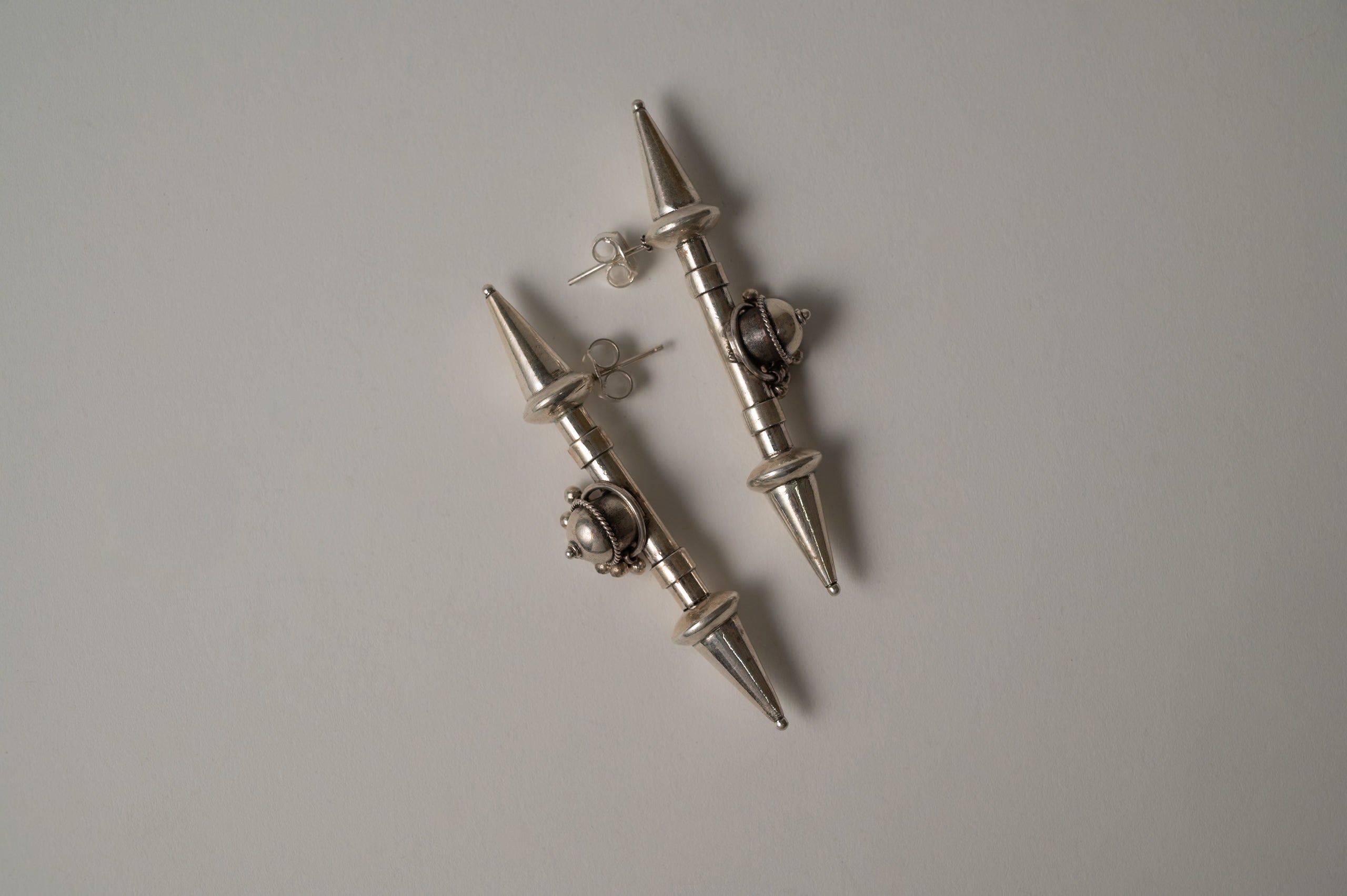 Vajra Silver Earrings
