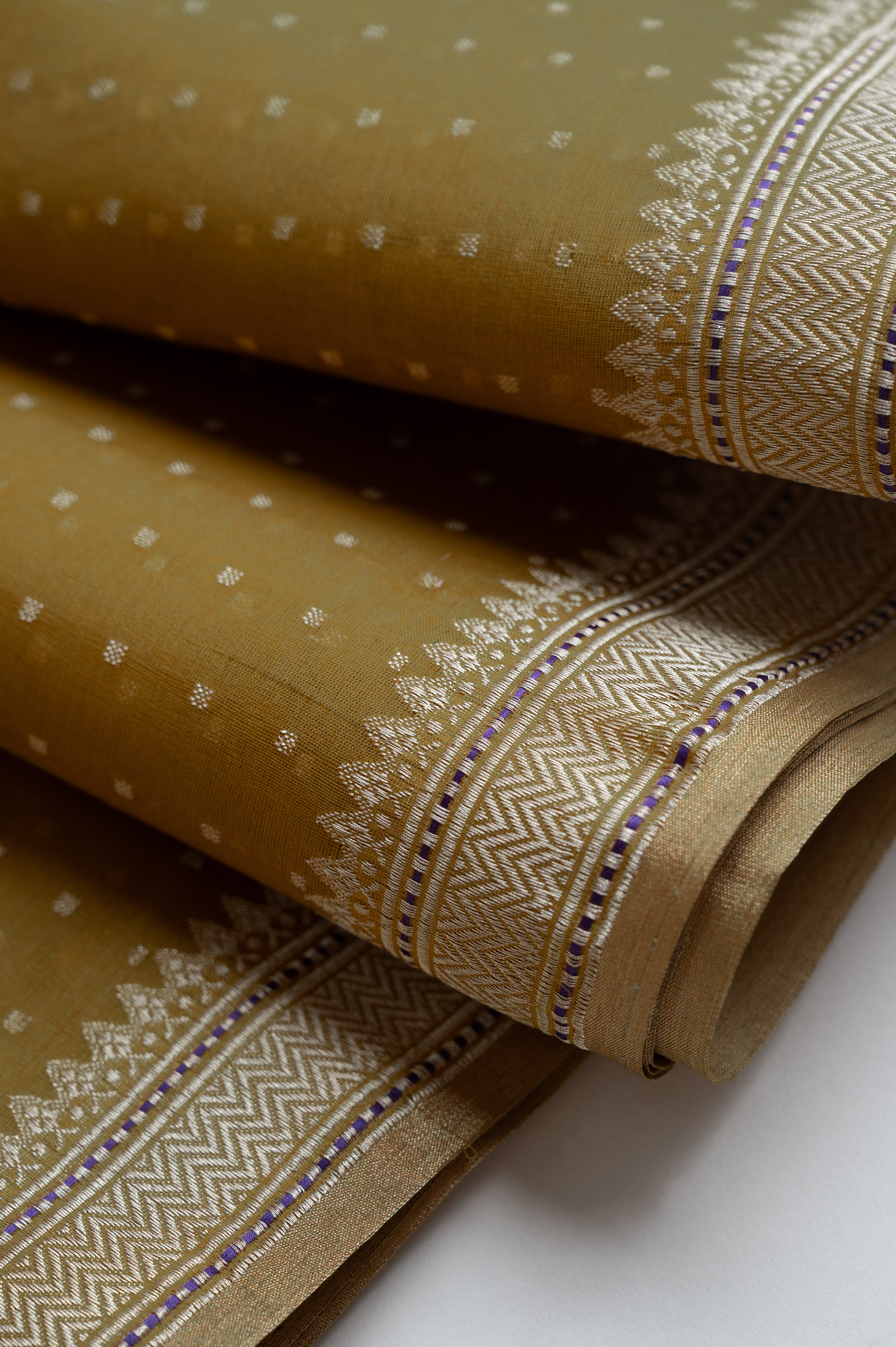 Zaitun Organza Silk Sari
