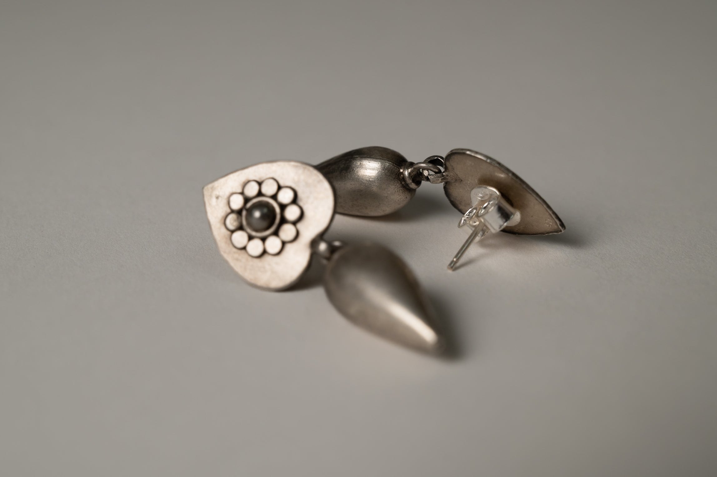 Aarzoo Drop Silver Earrings