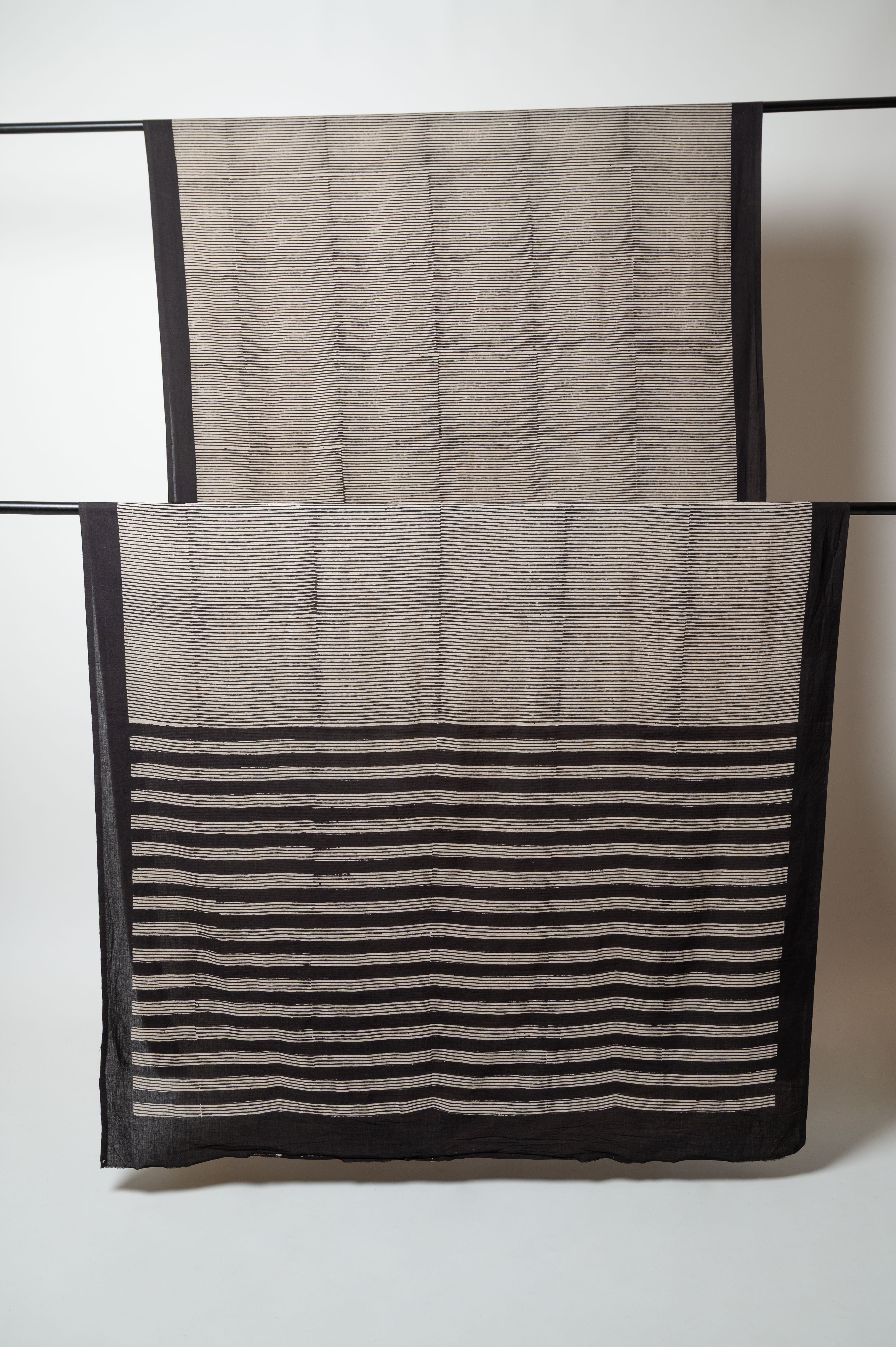 Sukshma Rekha Mul Cotton Sari