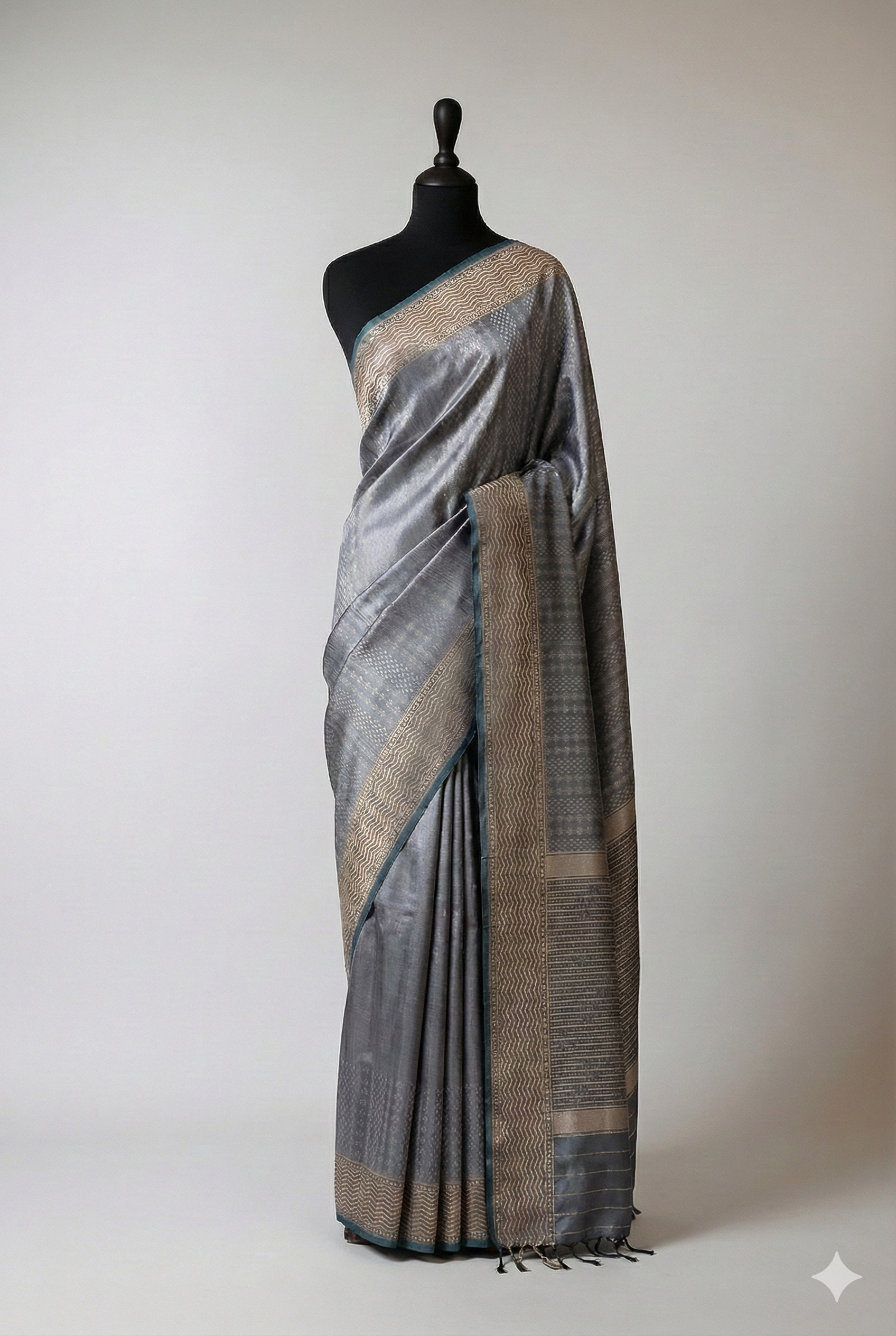 Megha Iktaara Katan Silk Sari