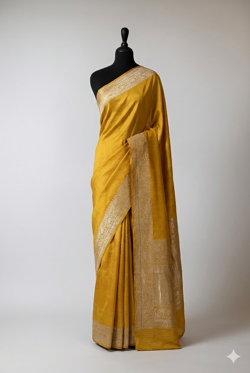 Nargis Kadwa Tussar Silk Sari