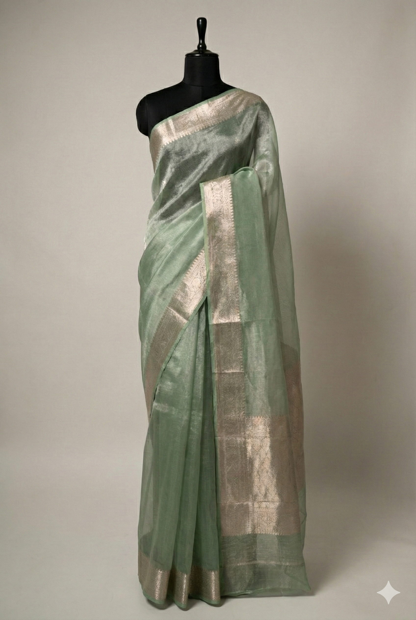 Tulsi Kadwa Tissue Silk Sari