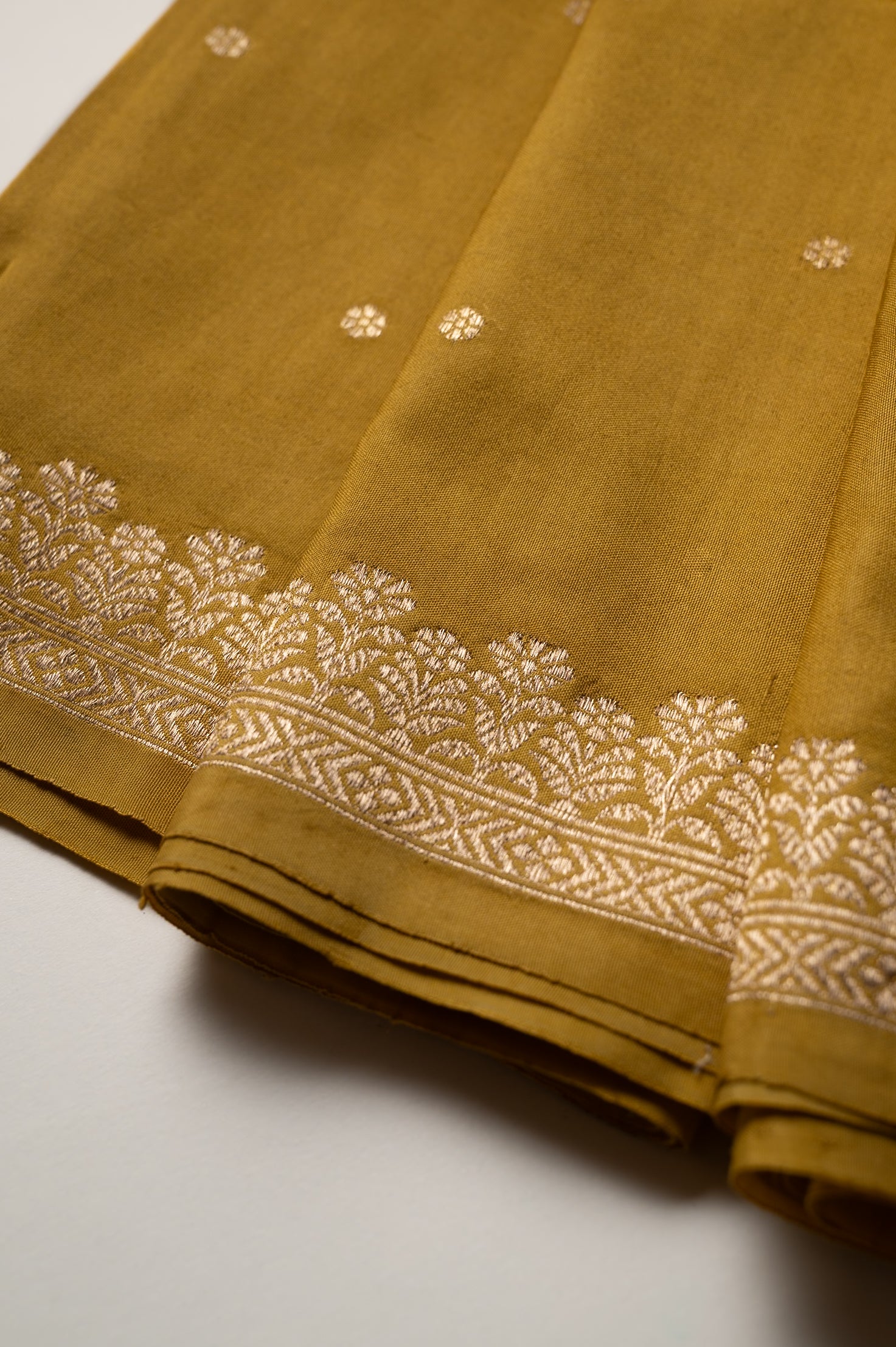 Haldi Kadwa Katan Silk Sari