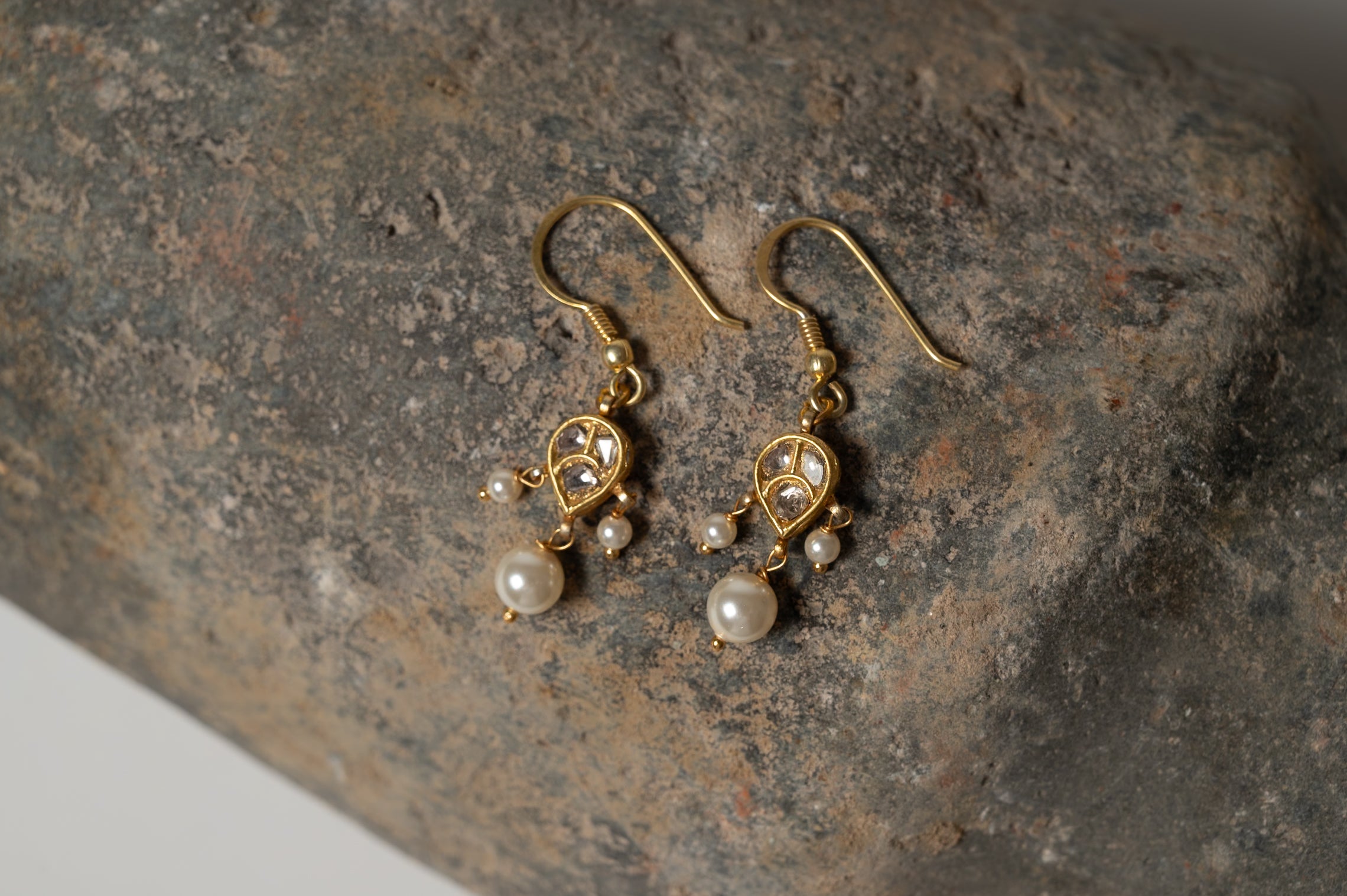 Noor Diamond Polki Drops