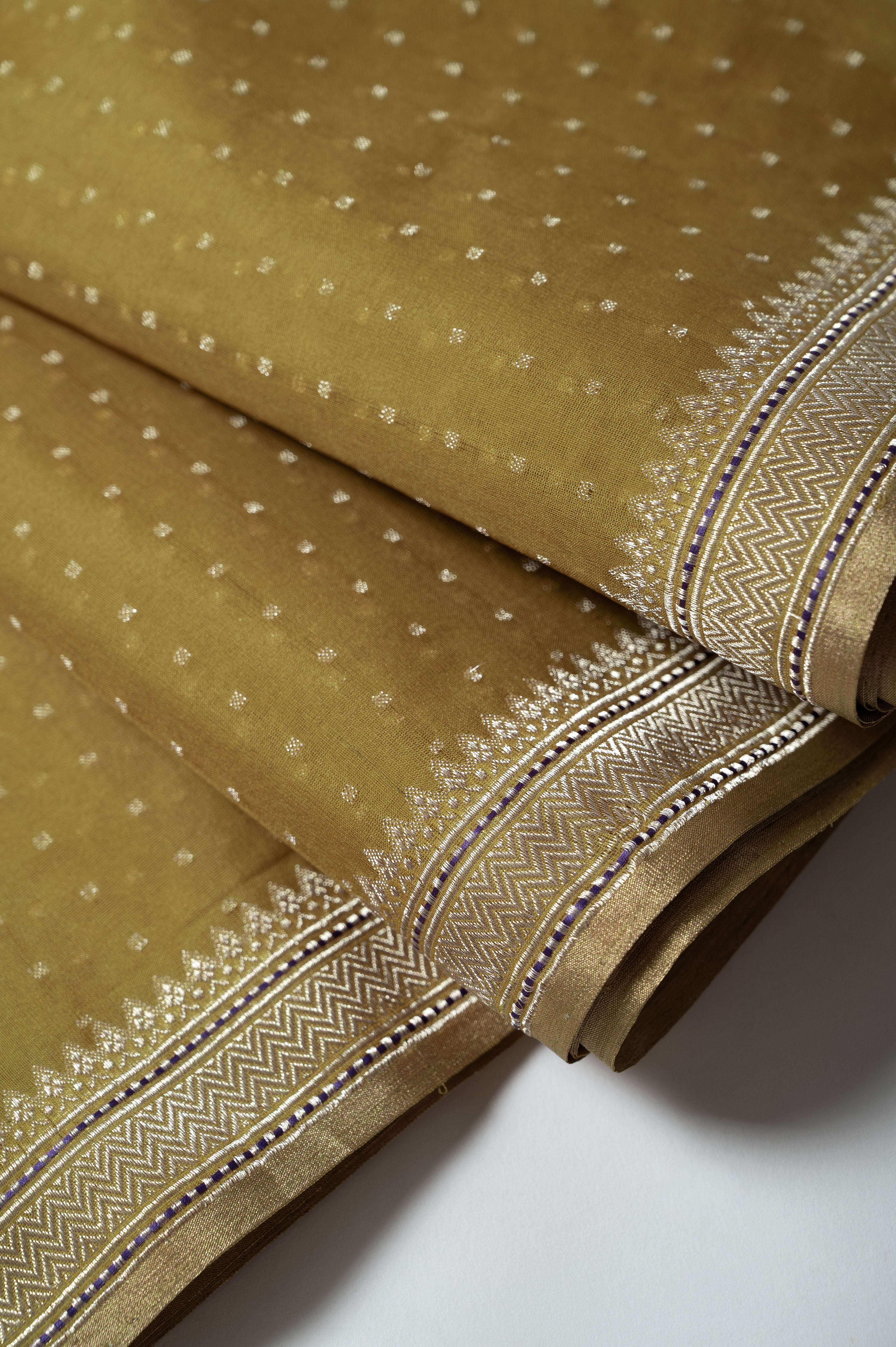 Zaitun Organza Silk Sari