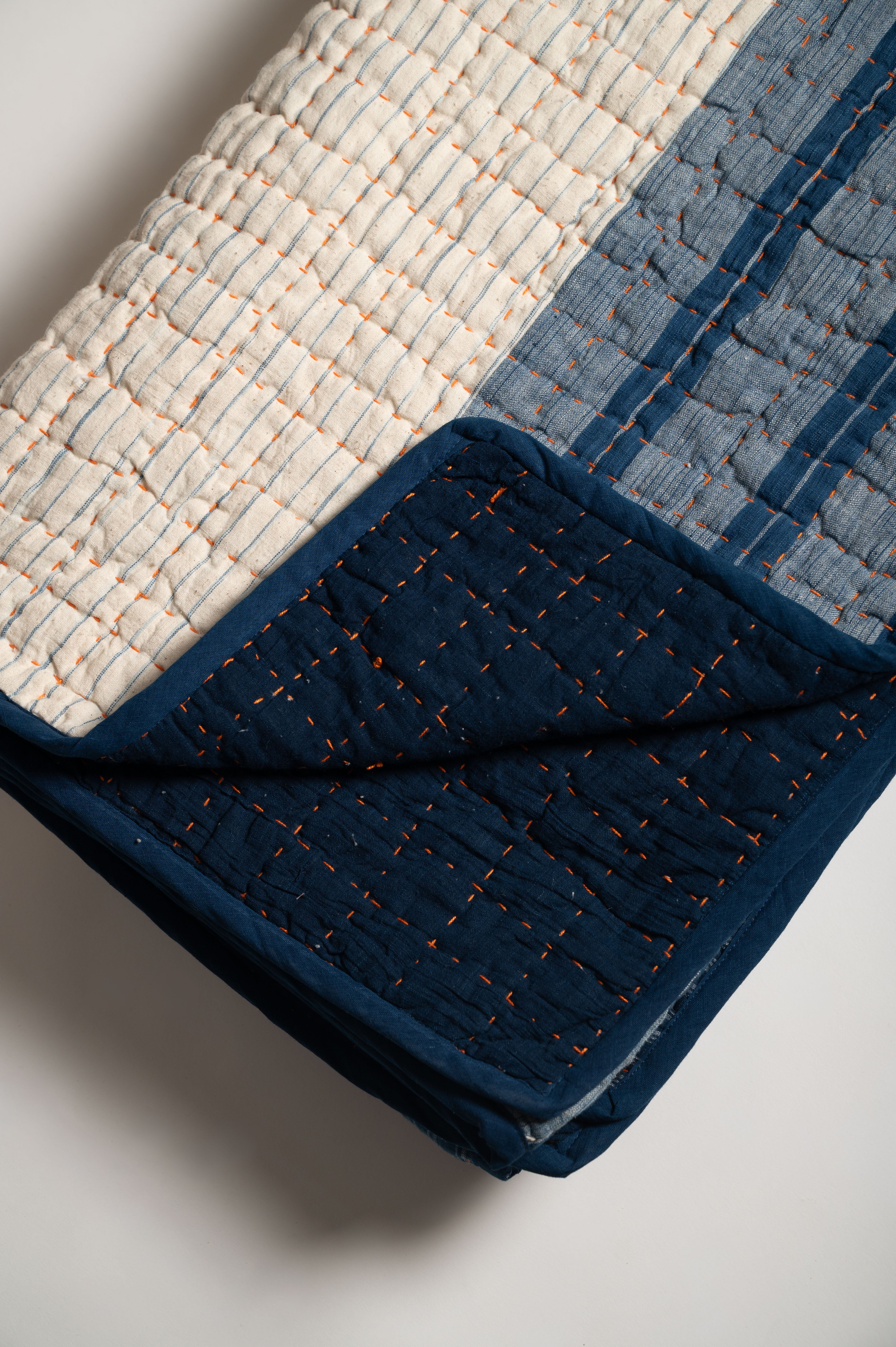 Aasman Patchwork Kantha Quilt