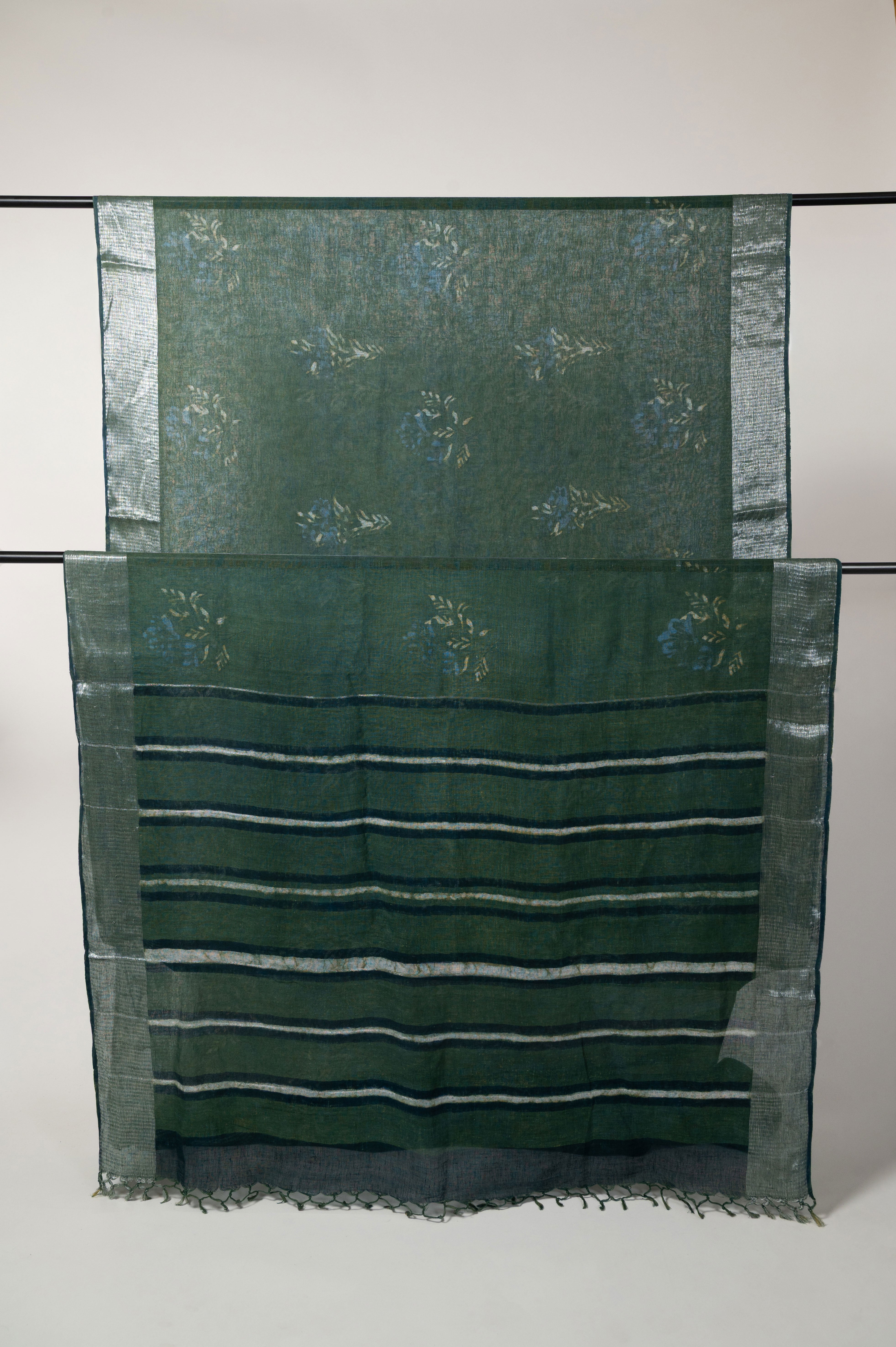 Harit Dhaara Linen Sari