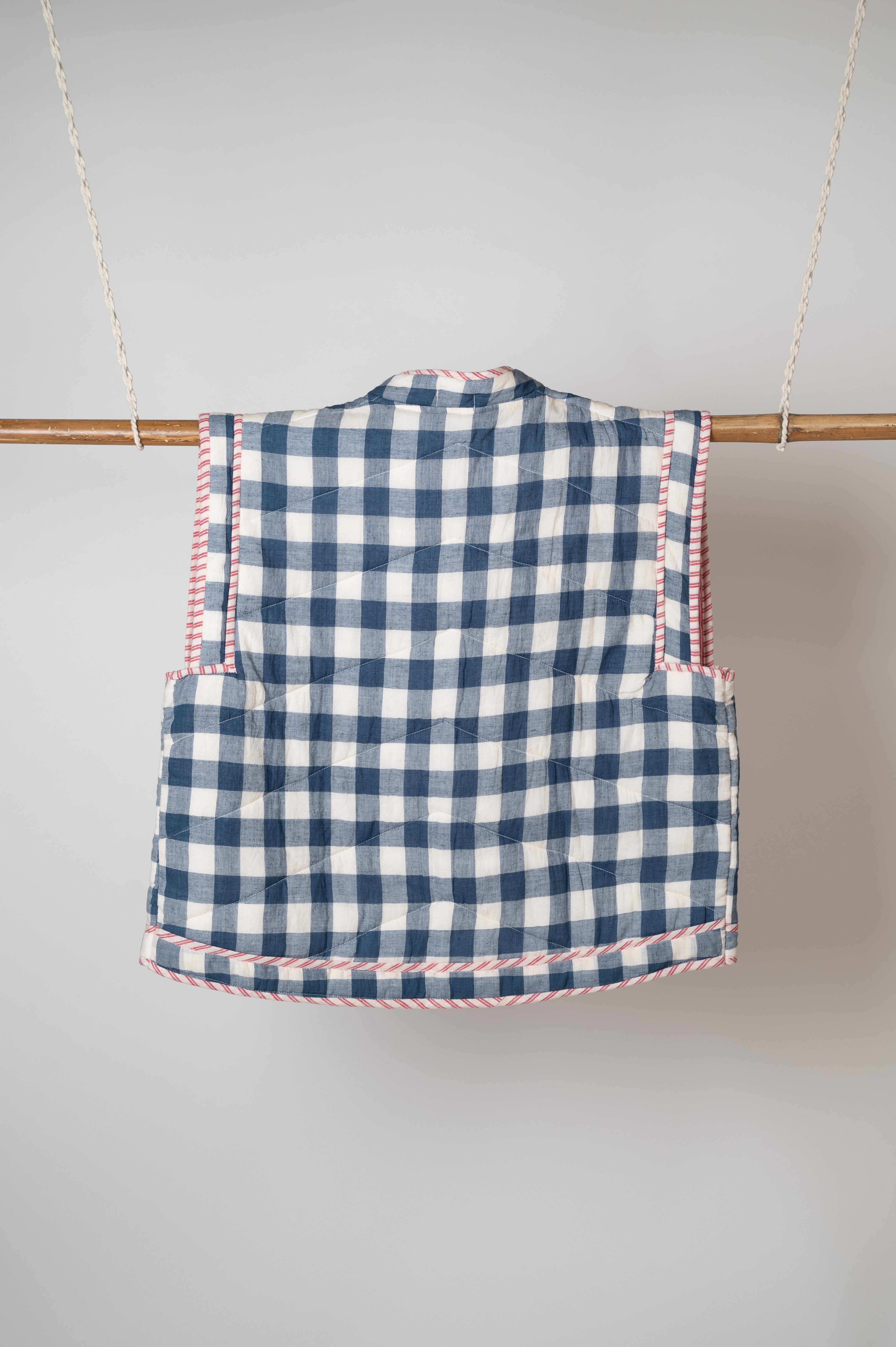 Nila Check Quilted Gilet