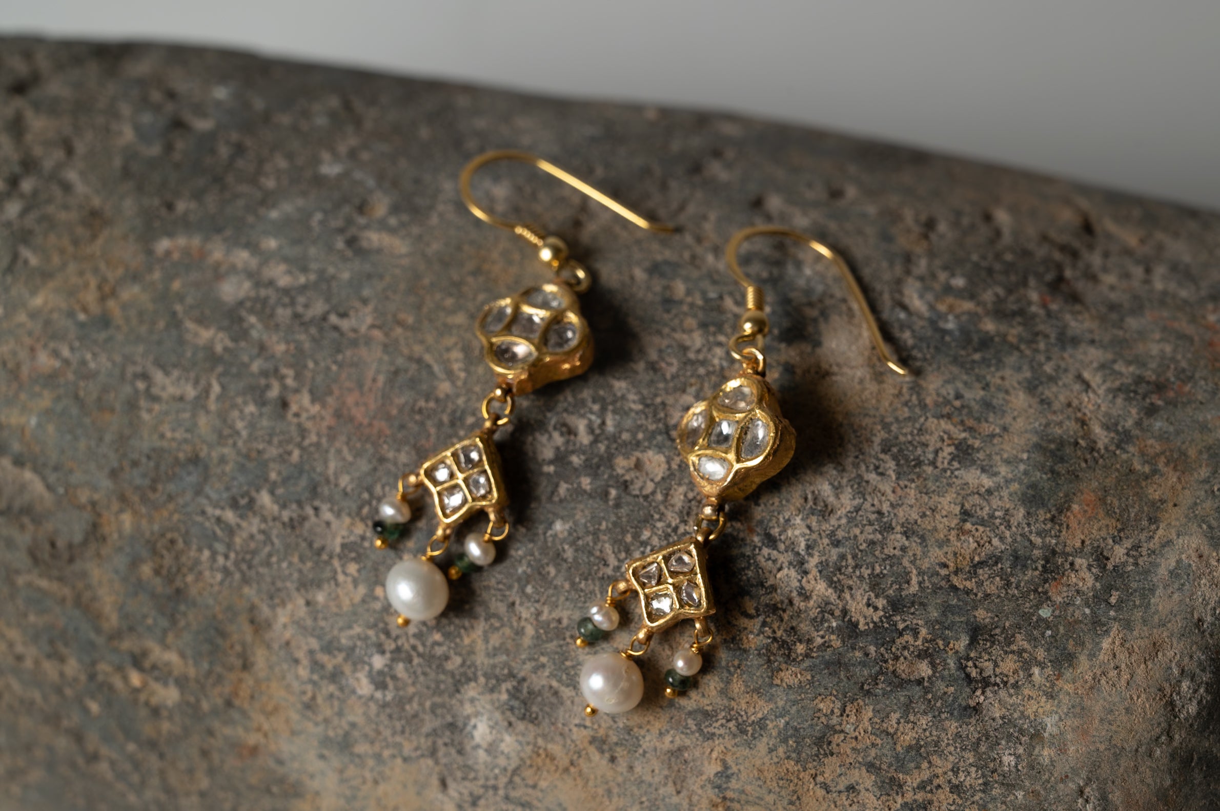Noorani Jadau Diamond Polki Earrings