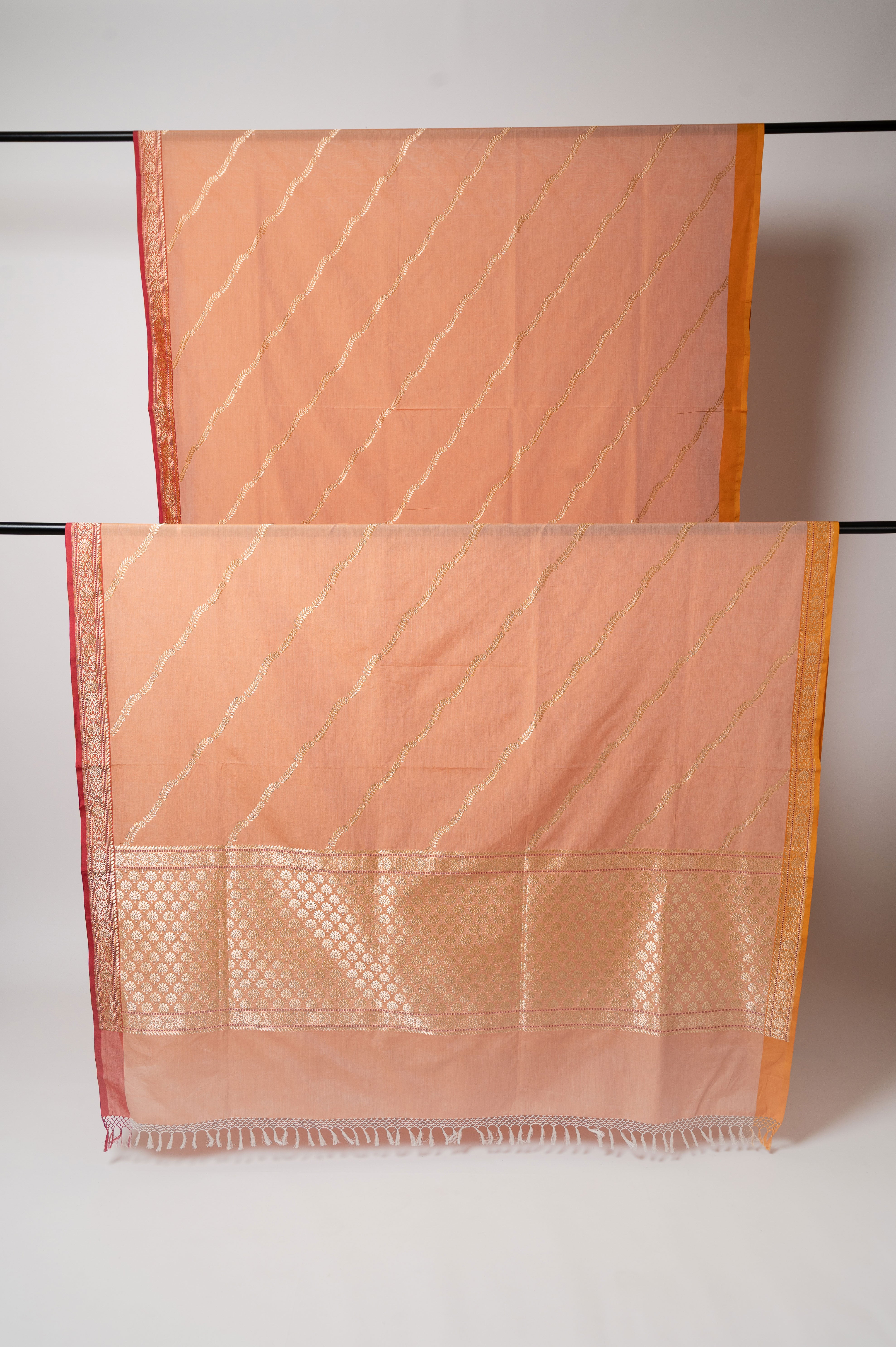 Palash Cotton Zari Sari